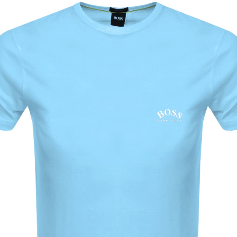 Alternative Image for ProductBOSS Athleisure Tee Curved T Shirt Blue2